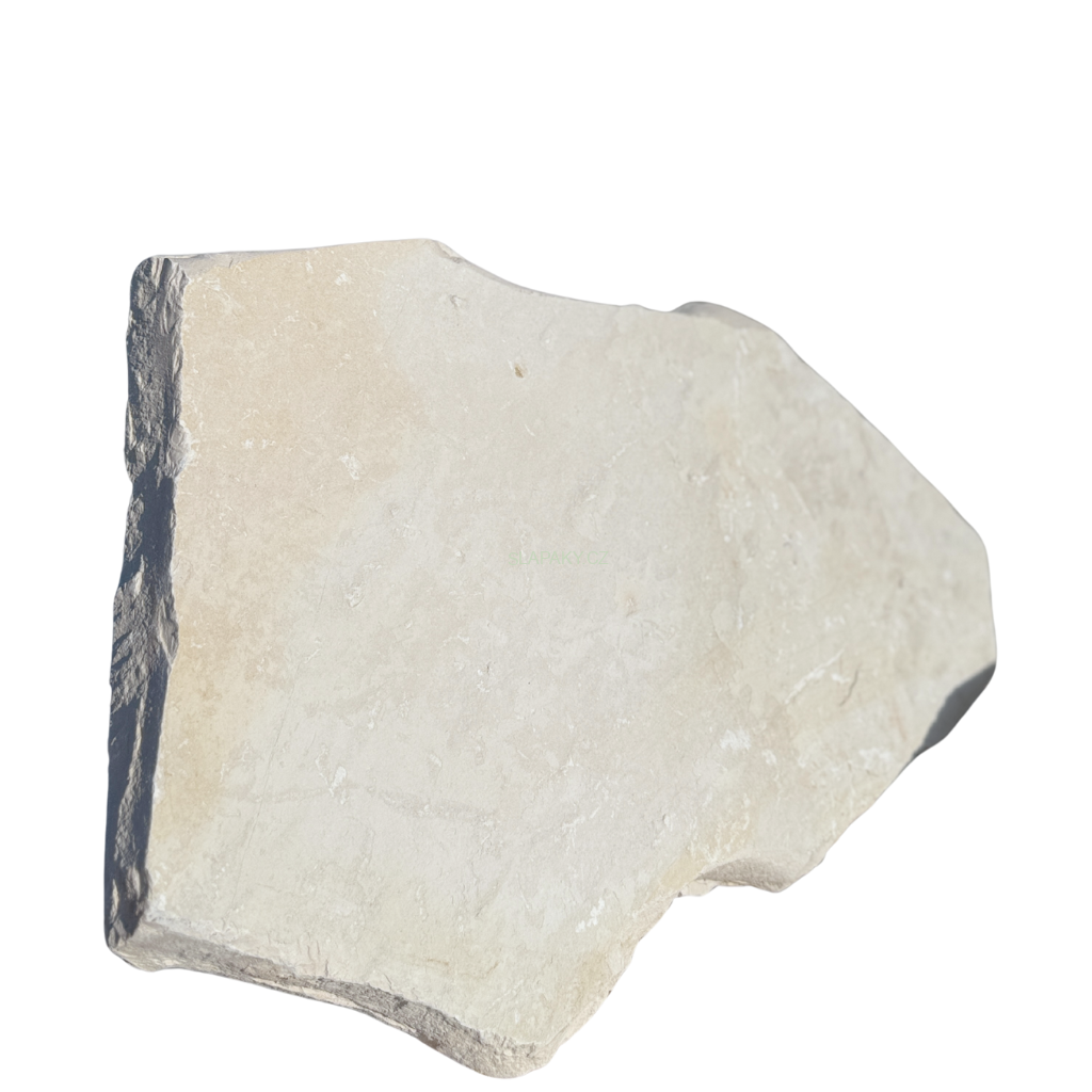 Přírodní vápenec Marina Trani Bianco - nepravidelné tvary, tl. 20-40 mm, povrch NATURAL