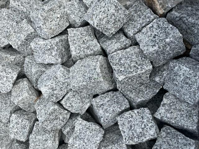 Žulové dlažební kostky 8/10 - šedé