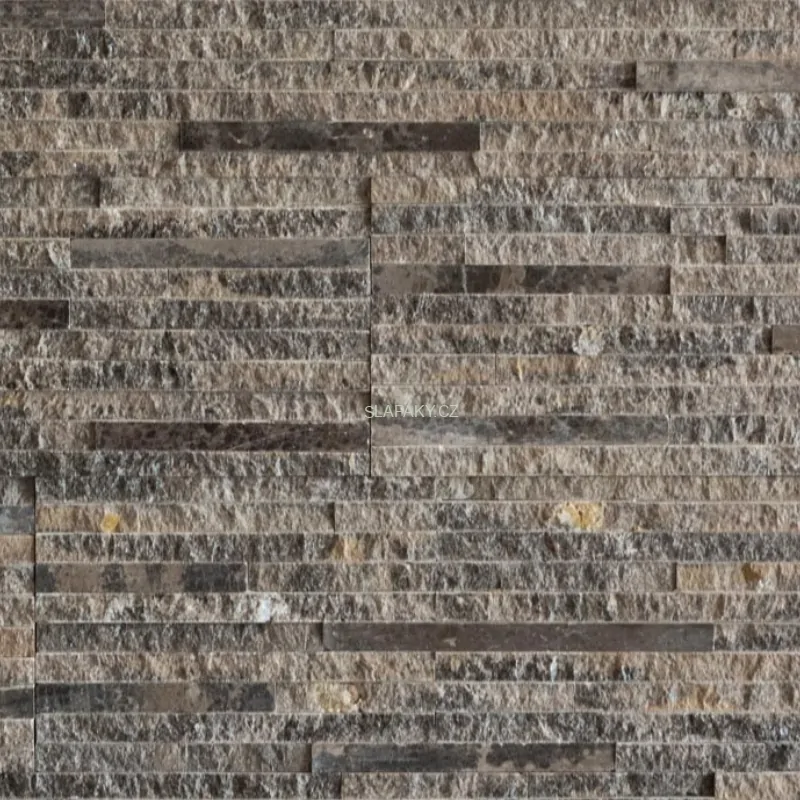 Přírodní štípaný obklad MATRIX Brown - panel 60 x 15 cm