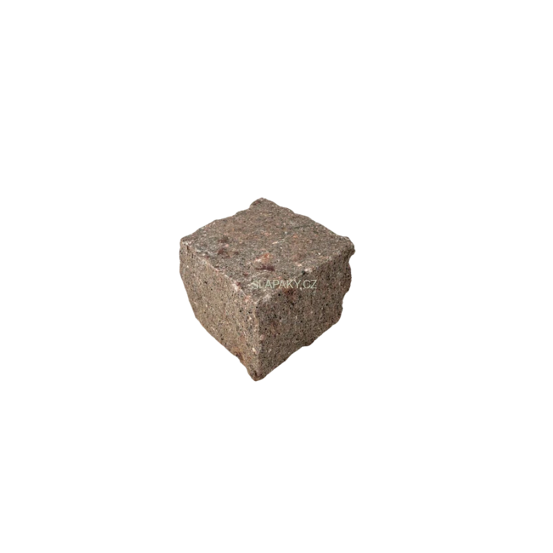 Přírodní štípané dlažební kostky porfyr Grigio Rosa 4/6