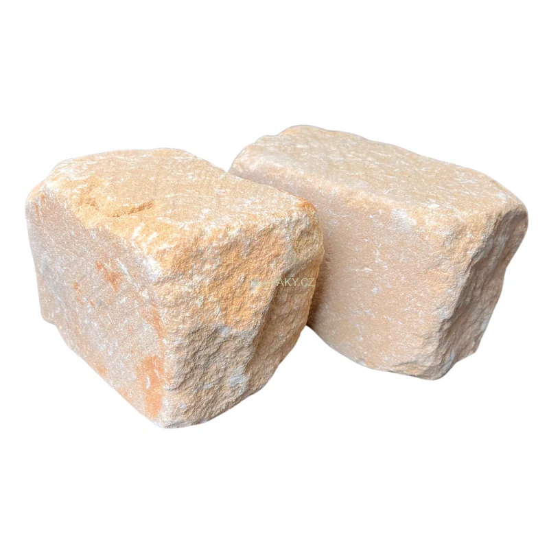 Přírodní štípaný pískovec LARA - zdící bloky 12x12 cm, délka 15-35 cm