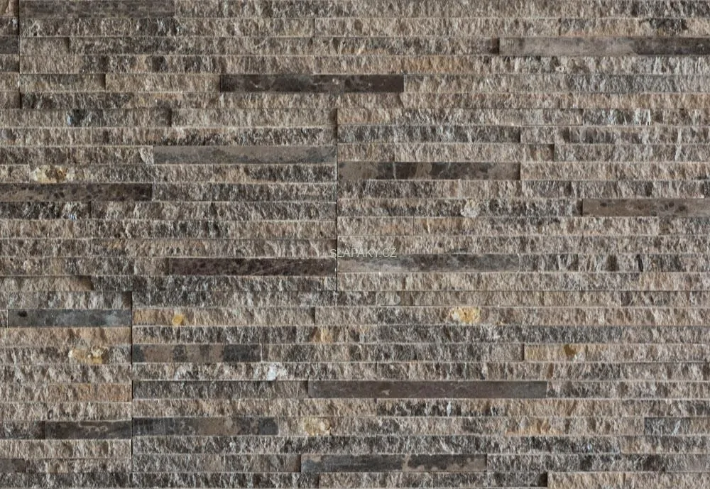 Přírodní štípaný obklad MATRIX Brown - panel 60 x 15 cm