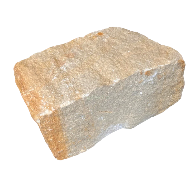 Přírodní štípaný pískovec DORA - zdící bloky,rozměr 8-15 x 10-15 x 15-35 cm