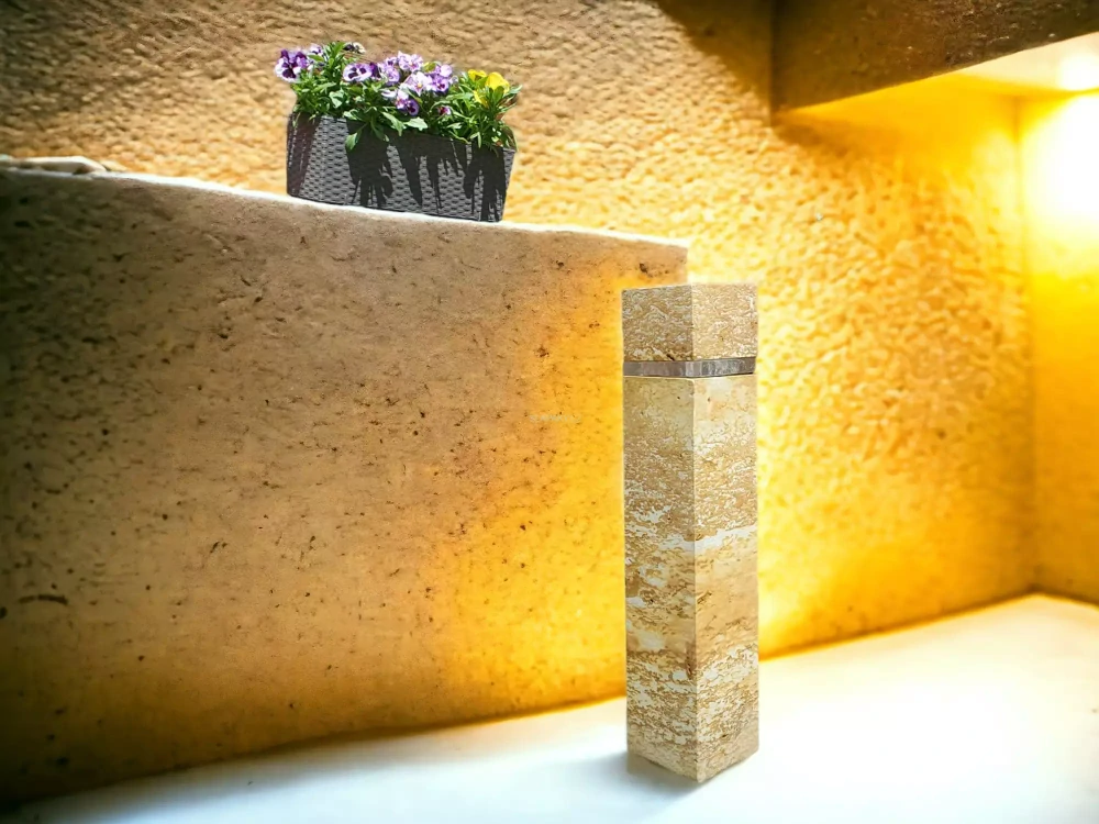 Zahradní kamenná lampa 100x20x20