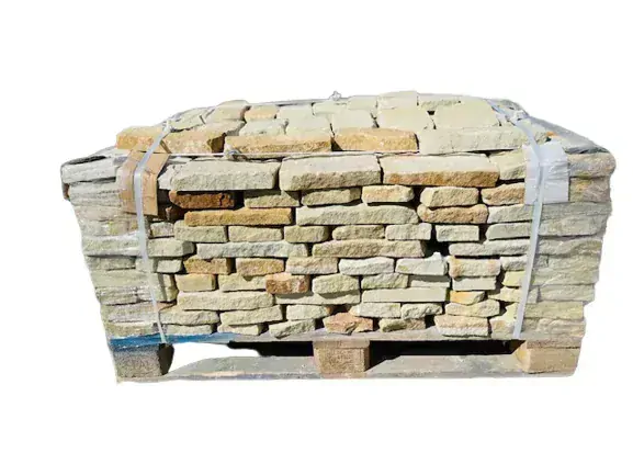 Přírodní štípaný pískovec DORA tl.30 mm, kyklopský řádkový obklad