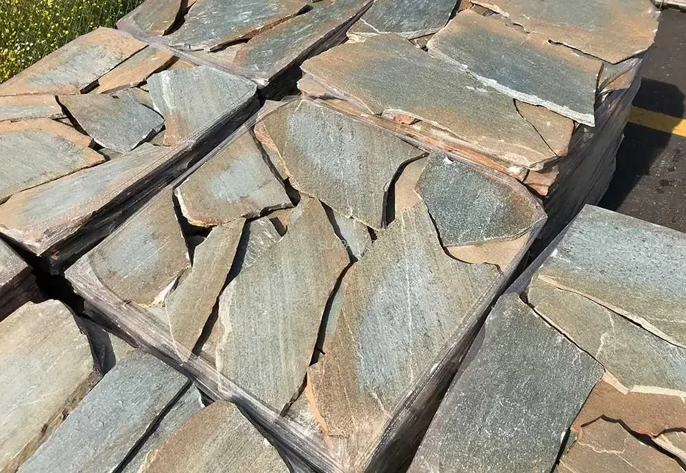 Přírodní štípaná břidlice OLIVE tl.10-30 mm, rozměr 15-50 cm