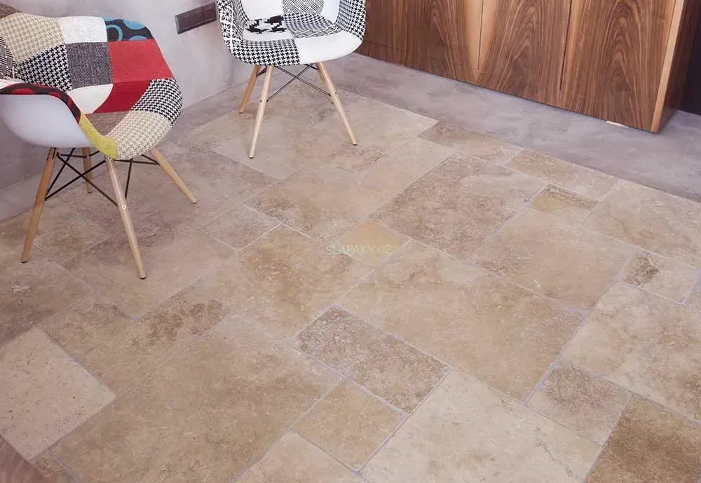 TRAVERTIN Gaia - Francouzský vzor tl.12 mm Tumbled