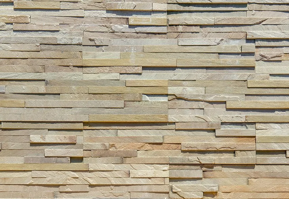Přírodní štípaný obklad PÍSKOVEC - panel 60 x 15 cm