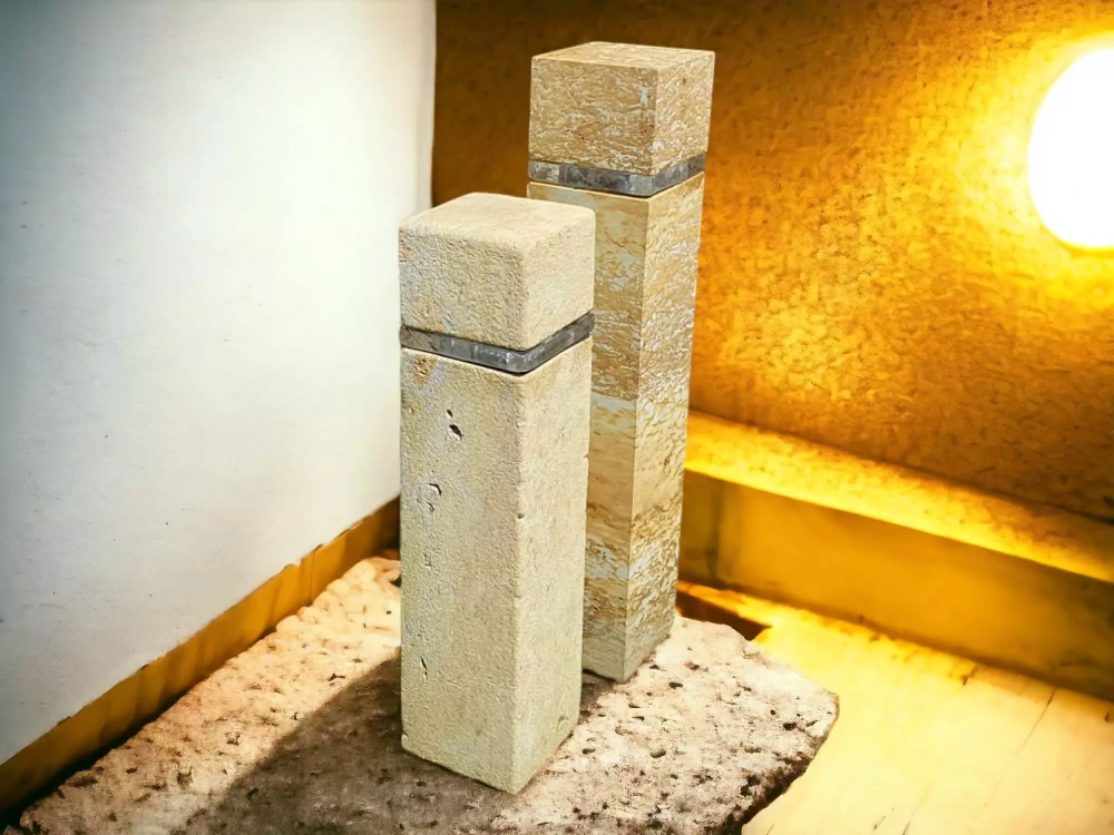 Zahradní kamenná lampa 100x20x20