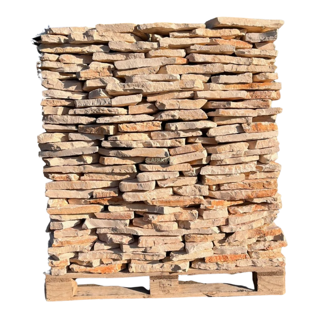 Přírodní vápenec Marina Trani – nepravidelné tvary, tl. 20–40 mm, povrch NATURAL