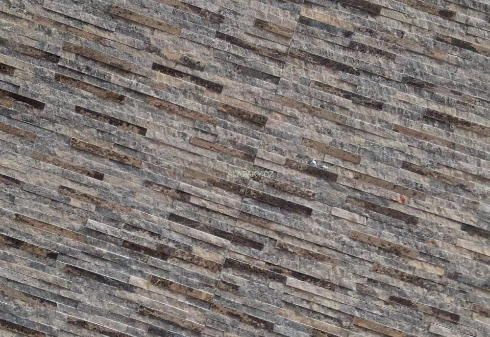 Přírodní štípaný obklad MATRIX Brown - panel 60 x 15 cm