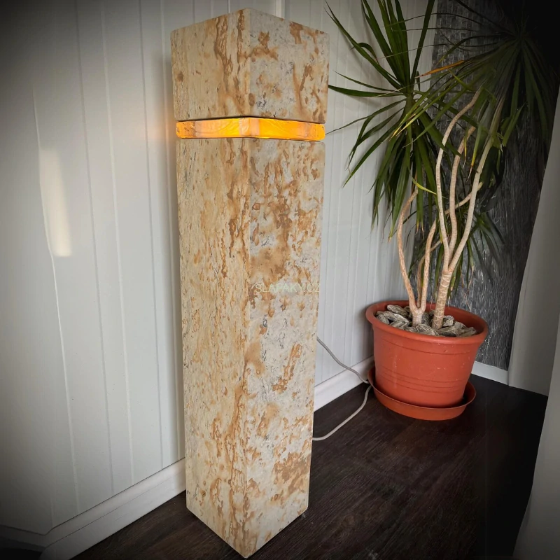 Zahradní kamenná lampa 100x20x20