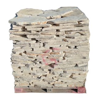 Přírodní vápenec Marina Trani Bianco - nepravidelné tvary, tl. 20-40 mm, povrch NATURAL