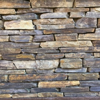 Přírodní štípaná břidlice Nera Grigio - obklad 1 x řezaný tl. 30 mm
