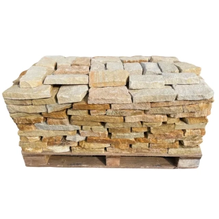 Přírodní štípaný pískovec DORA tl.30 mm, kyklopský řádkový obklad