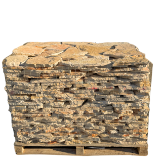 Přírodní štípaný vápenec Marina Trani, nepravidelné tvary tl. 20-30 mm - povrch NATURAL